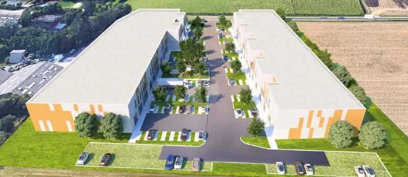 Local d’activités dans Willems à louer - Photo de l’immeuble – Image 1 sur 5