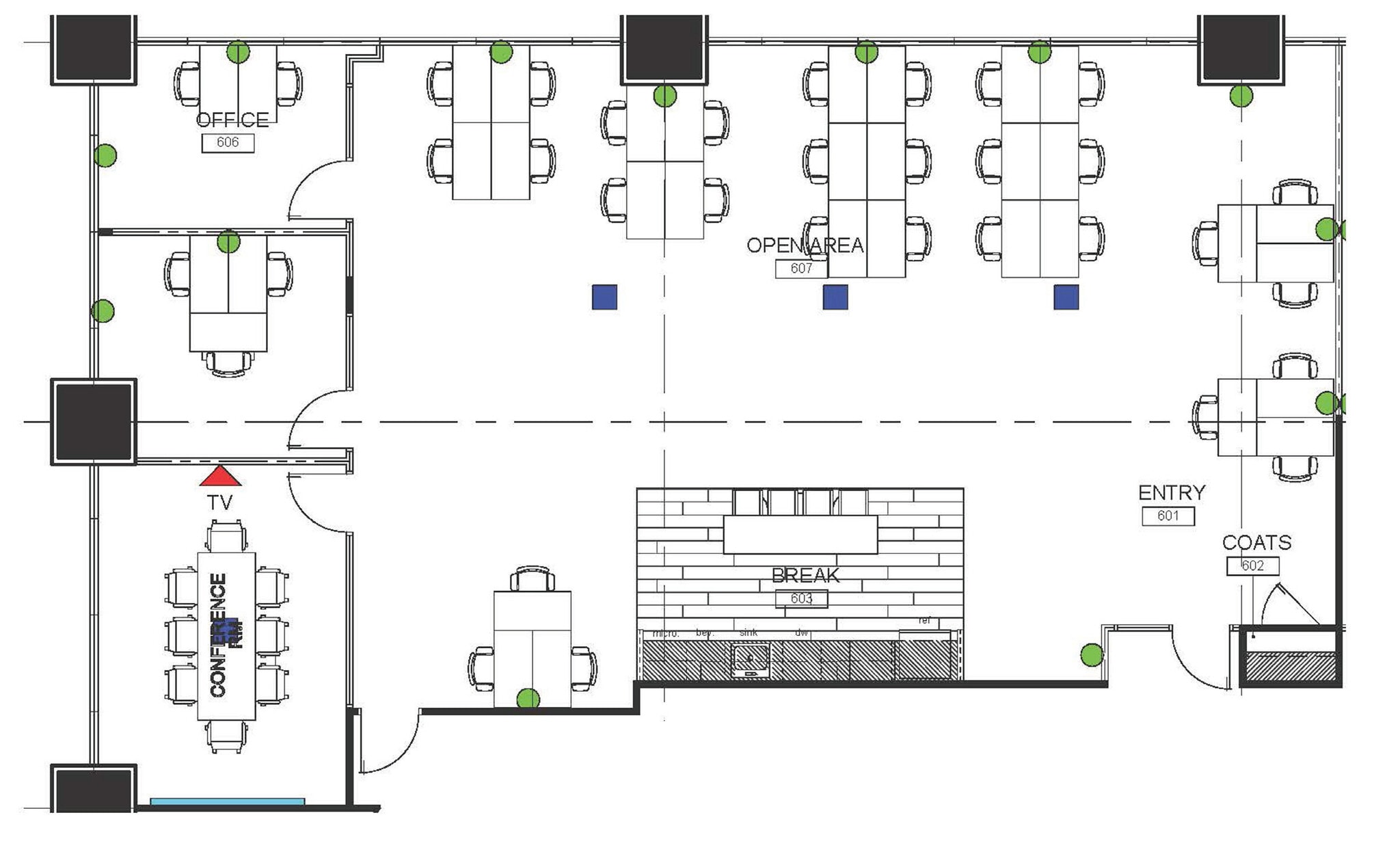 1801 Broadway, Denver, CO à louer Plan d’étage– Image 1 sur 1