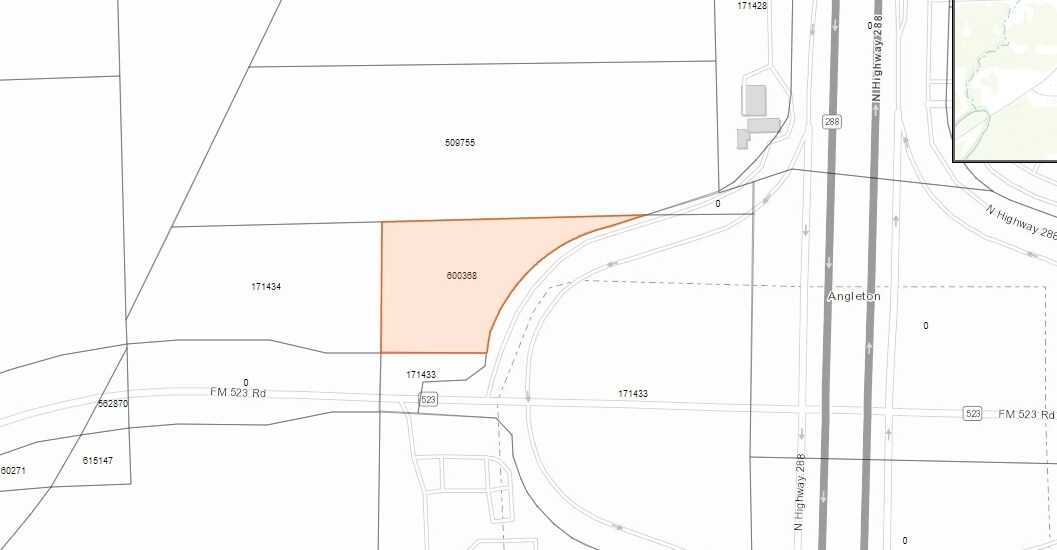 FM 523 & Highway 288, Angleton, TX à vendre Plan cadastral– Image 1 sur 11