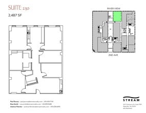 214 2nd Ave N, Nashville, TN à louer Plan d’étage– Image 1 sur 1