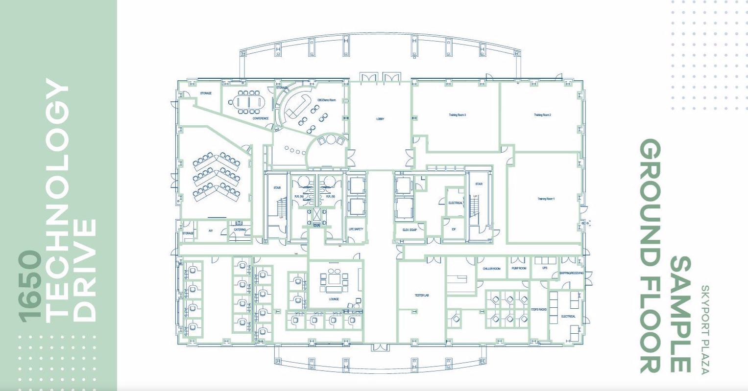 1700 Technology Dr, San Jose, CA à louer Plan d’étage– Image 1 sur 1