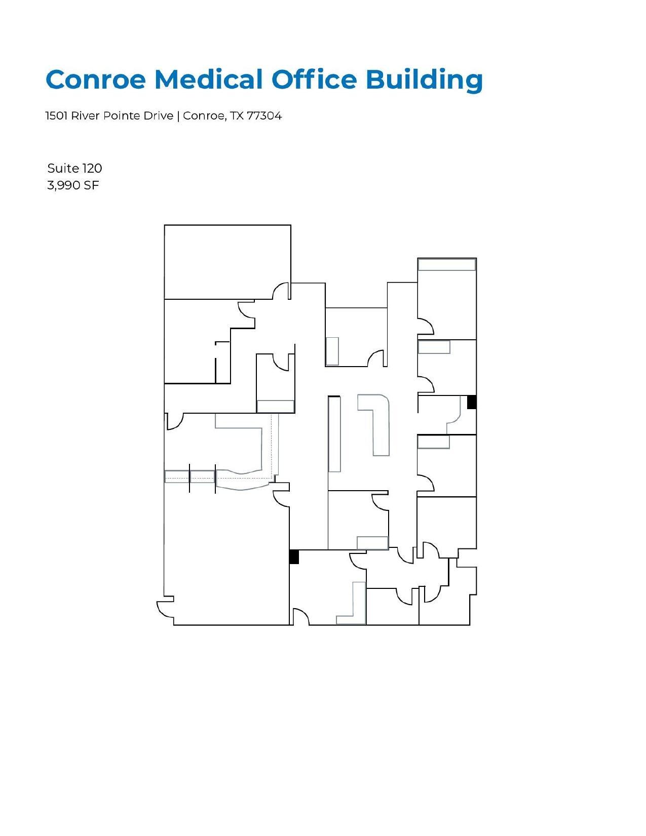 1501 River Pointe Dr, Conroe, TX à louer Plan d’étage– Image 1 sur 1