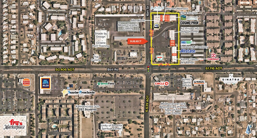 1606-1618 E Bell Rd, Phoenix, AZ à louer - Photo de l’immeuble – Image 3 sur 8