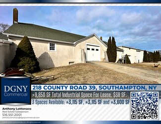 Plus de détails pour 218 County Road 39, Southampton, NY - Industriel/Logistique à louer