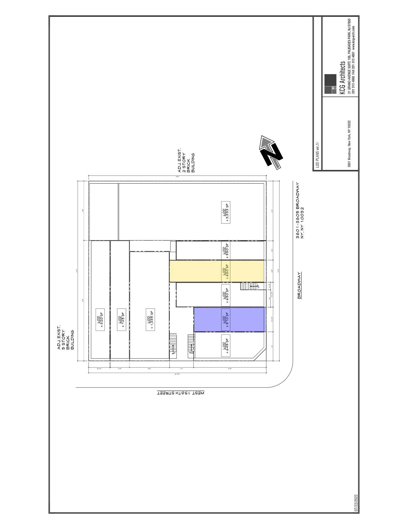 3801-3805 Broadway, New York, NY à louer Plan de site– Image 1 sur 1