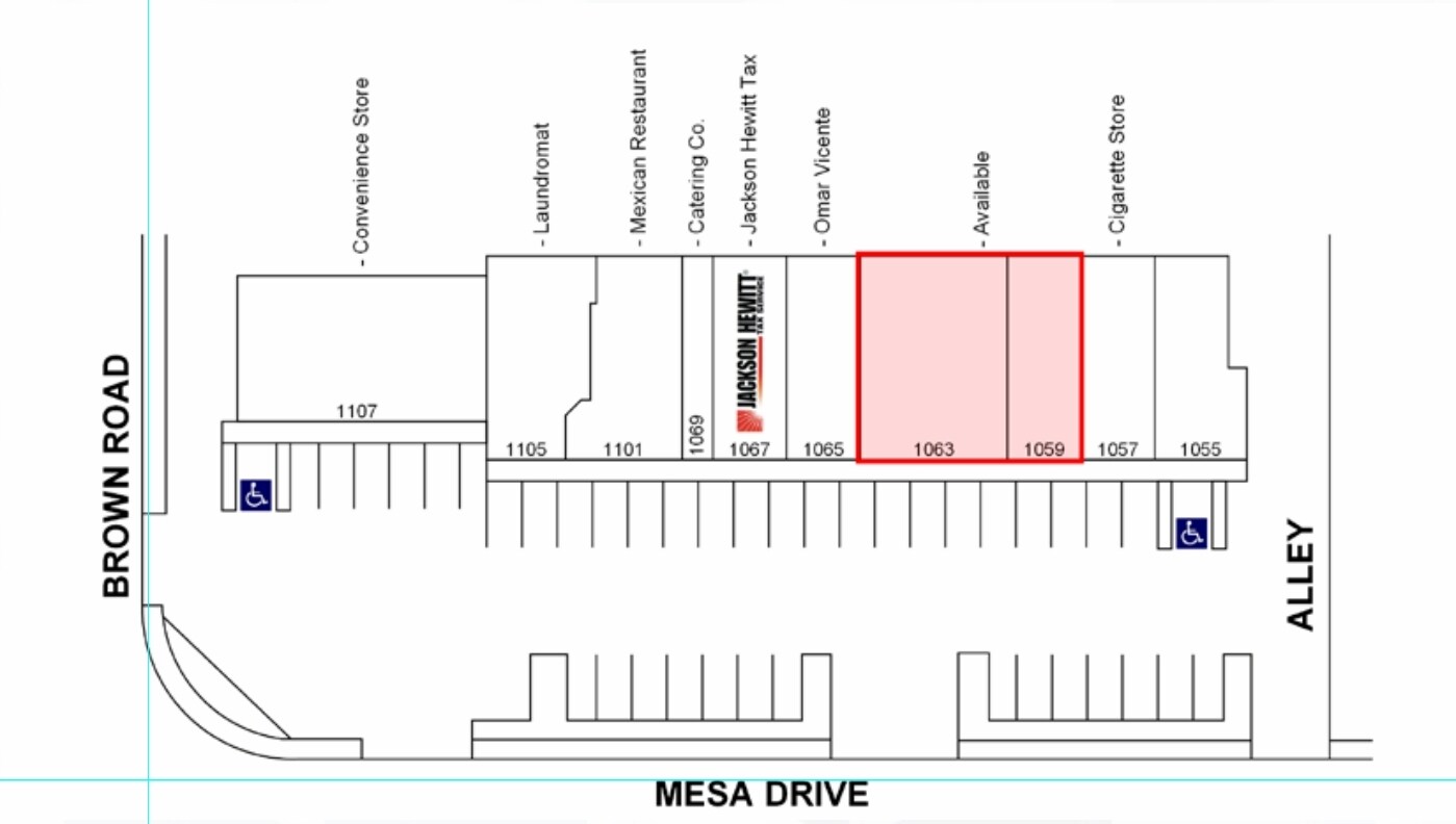 1055 N Mesa Dr, Mesa, AZ à louer Plan de site– Image 1 sur 1