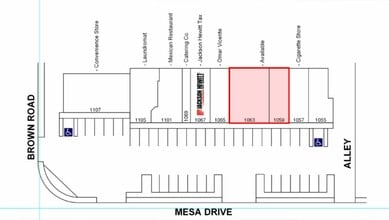 1055 N Mesa Dr, Mesa, AZ à louer Plan de site– Image 1 sur 1
