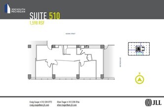 200 S Michigan Ave, Chicago, IL à louer Plan d’étage– Image 1 sur 1