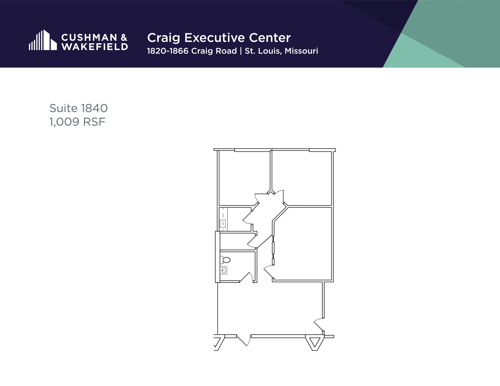 1820-1868 Craig Rd, Saint Louis, MO à louer Plan de site– Image 1 sur 1