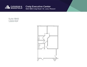 1820-1868 Craig Rd, Saint Louis, MO à louer Plan de site– Image 1 sur 1