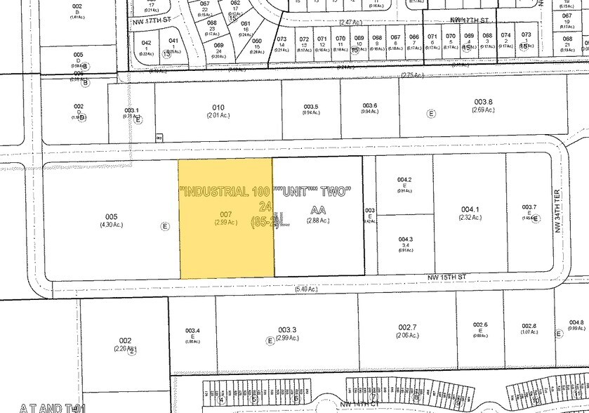 3665-3699 NW 15th St, Lauderhill, FL à vendre - Plan cadastral – Image 3 sur 4