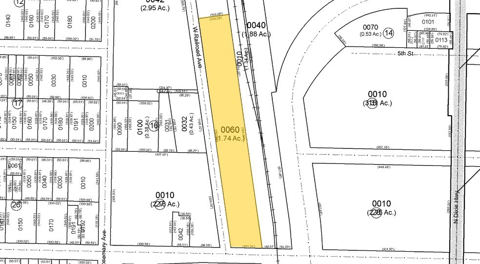 444 W Railroad Ave, West Palm Beach, FL à louer - Plan cadastral – Image 2 sur 12
