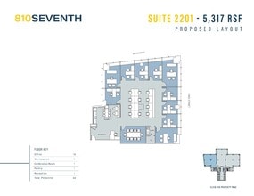 810 Seventh Ave, New York, NY à louer Plan d’étage– Image 1 sur 2