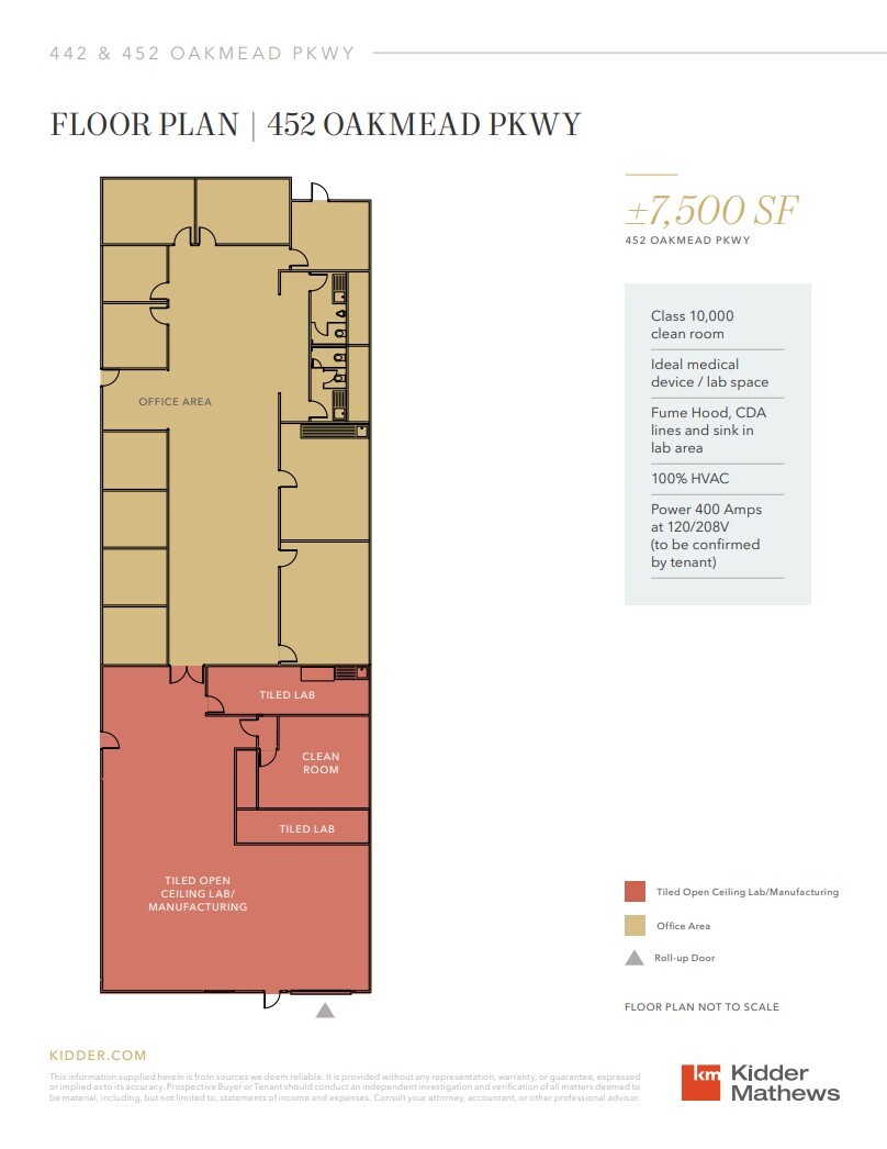 440-456 Oakmead Pky, Sunnyvale, CA à louer Plan d’étage– Image 1 sur 1