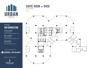 222 W Las Colinas Blvd, Irving, TX à louer Plan d’étage– Image 2 sur 2