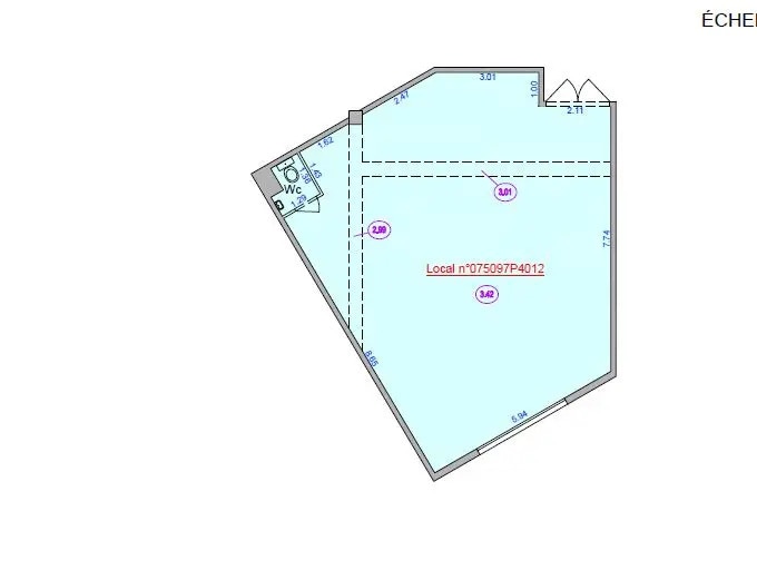 15 Cité Aubry, Paris à louer - Plan d’étage – Image 3 sur 3