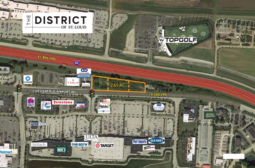 16861 Chesterfield Airport Rd, Chesterfield, MO à vendre - Aérien – Image 2 sur 3