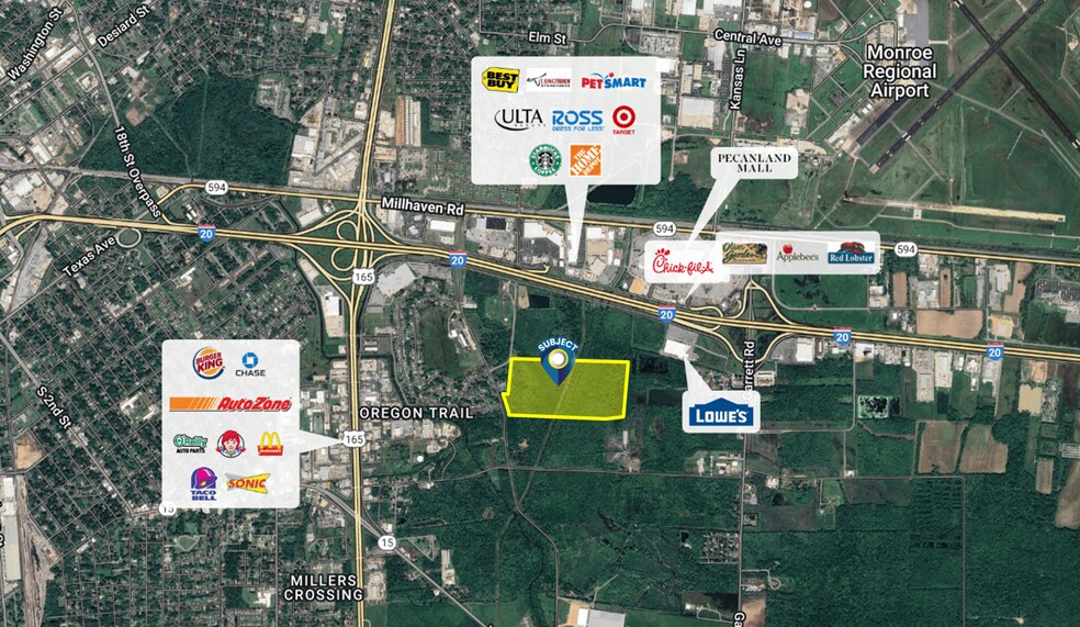 Nutland Rd, Monroe, LA à vendre - Photo de l’immeuble – Image 3 sur 3