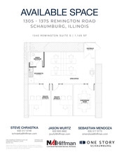 1305 Remington Rd, Schaumburg, IL à louer Plan d’étage– Image 1 sur 2