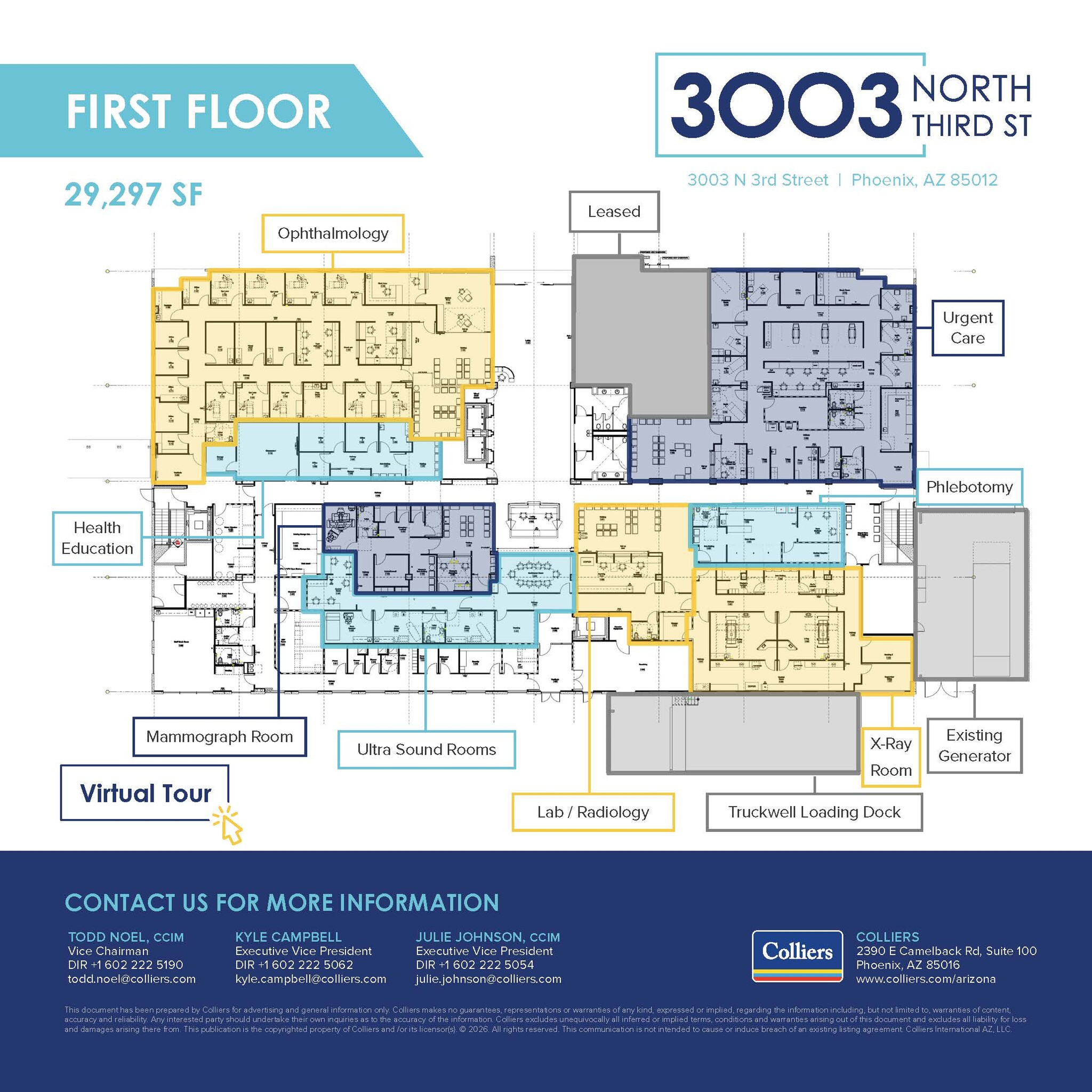 3003 N 3rd St, Phoenix, AZ à vendre Plan d’étage– Image 1 sur 1