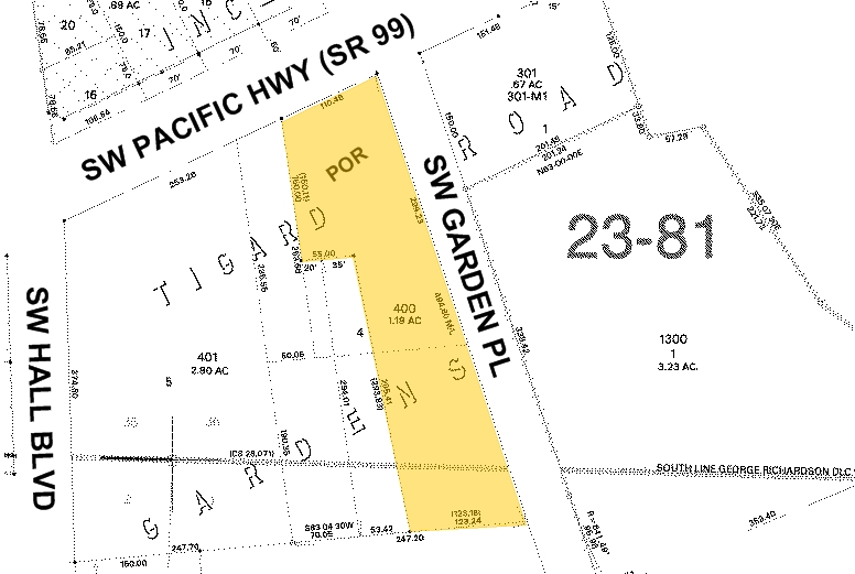 11844-11852 SW Pacific Hwy, Tigard, OR à louer - Plan cadastral – Image 3 sur 4