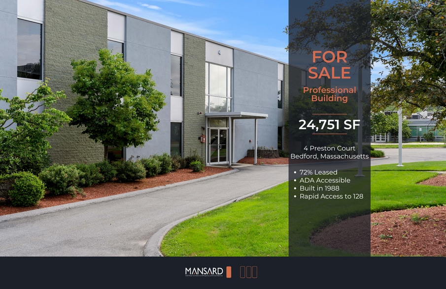 4 Preston Ct, Bedford, MA à vendre - Photo de l’immeuble – Image 1 sur 21