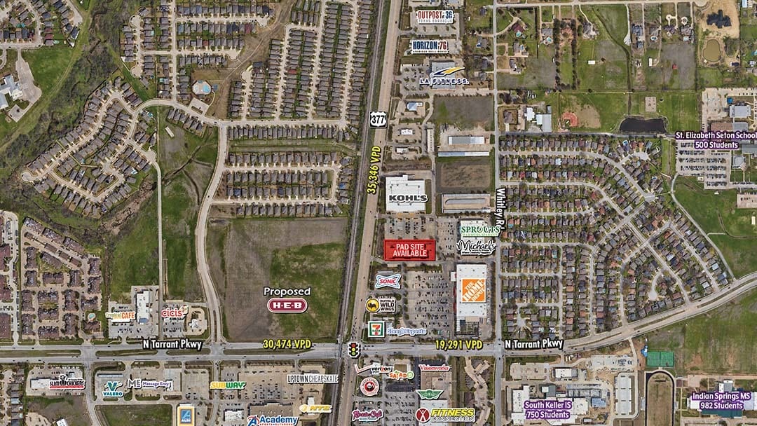2001 S. Main Street, Keller, TX à louer Aérien– Image 1 sur 2