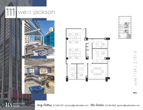 111 W Jackson Blvd, Chicago, IL à louer Plan d’étage– Image 2 sur 3