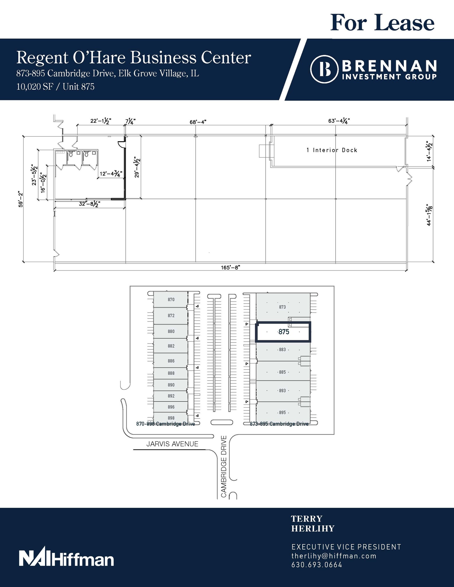 873-895 Cambridge Dr, Elk Grove Village, IL à louer Plan d’étage– Image 1 sur 1