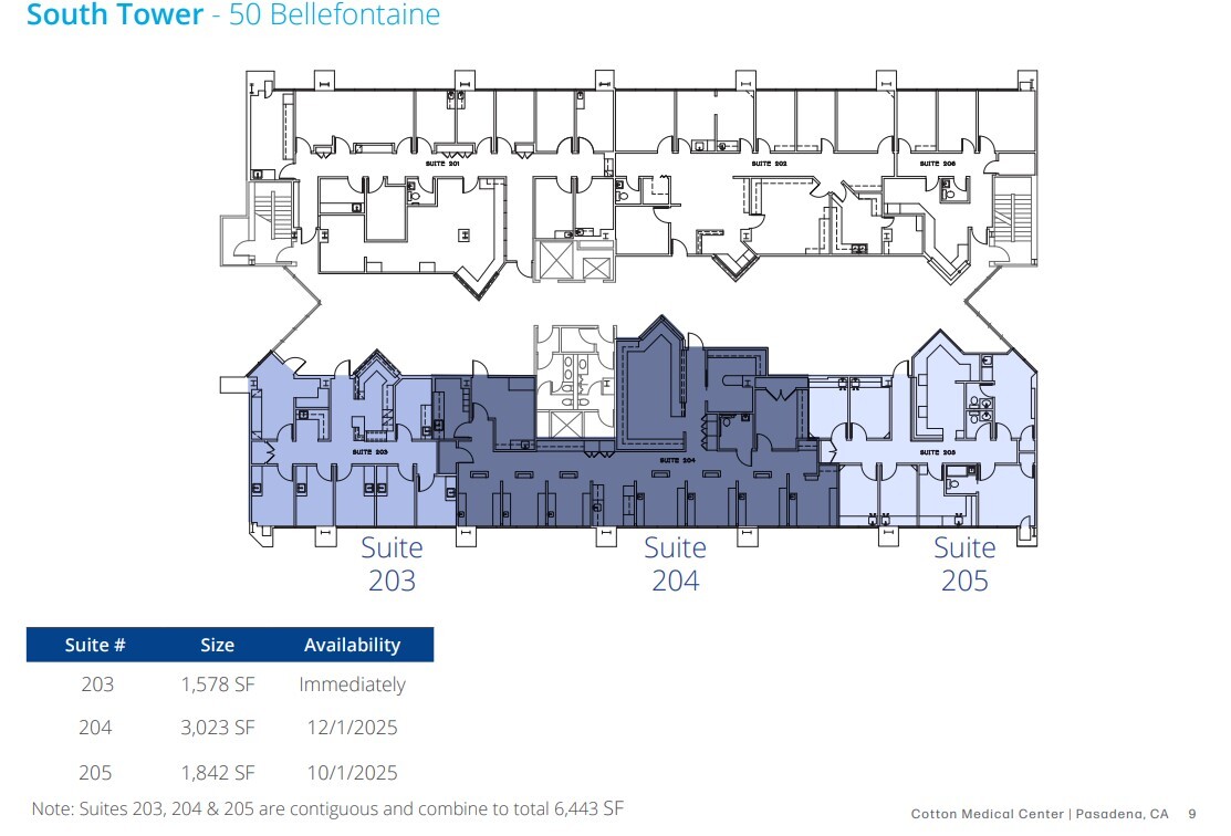 50 Bellefontaine St, Pasadena, CA à louer Plan d’étage– Image 1 sur 1