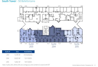 50 Bellefontaine St, Pasadena, CA à louer Plan d’étage– Image 1 sur 1