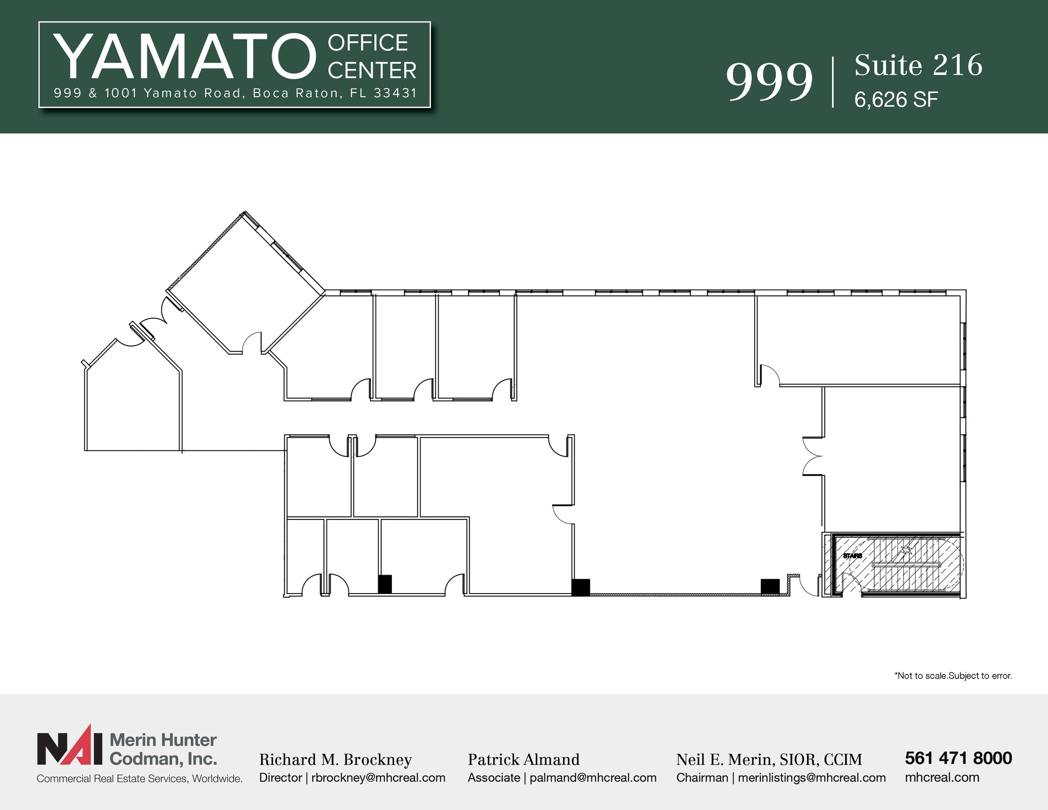 999-1001 W Yamato Rd, Boca Raton, FL à louer Plan d’étage– Image 1 sur 2