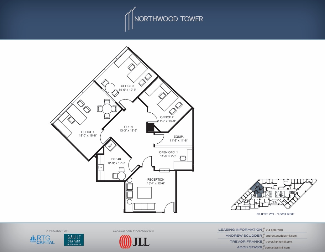 5757 Alpha Rd, Dallas, TX à louer Plan d’étage– Image 1 sur 1