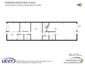 1450 SW 3rd St, Pompano Beach, FL à louer Plan d’étage– Image 2 sur 20