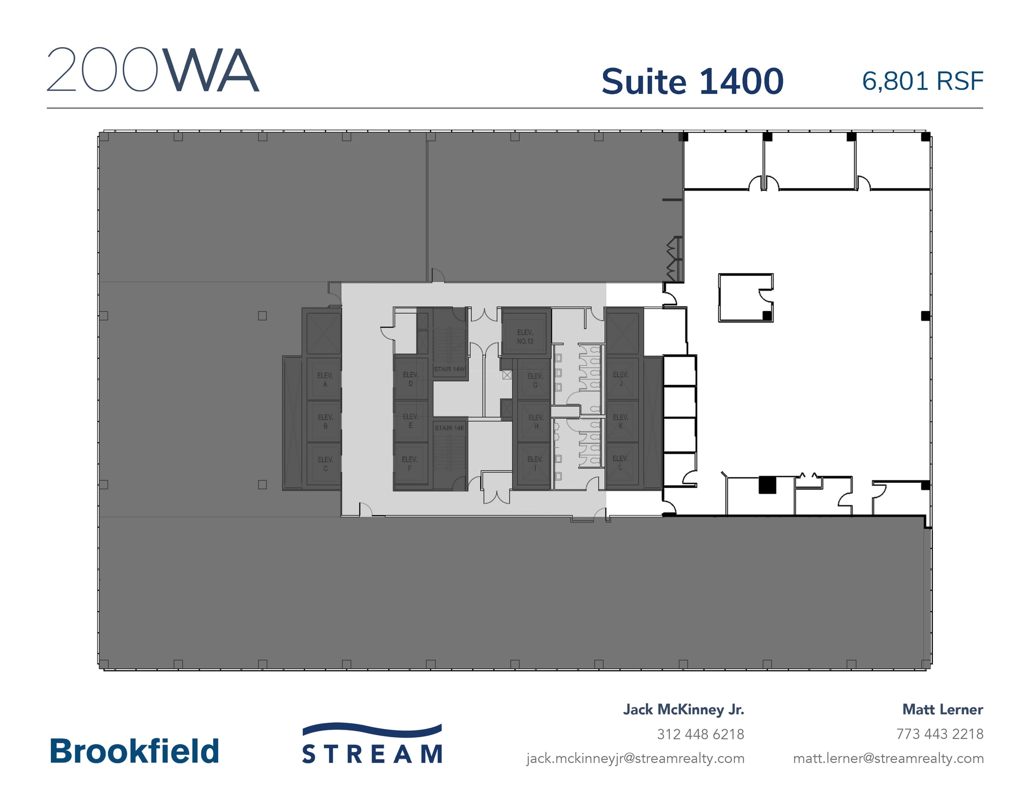 200 W Adams St, Chicago, IL à louer Plan d’étage– Image 1 sur 1