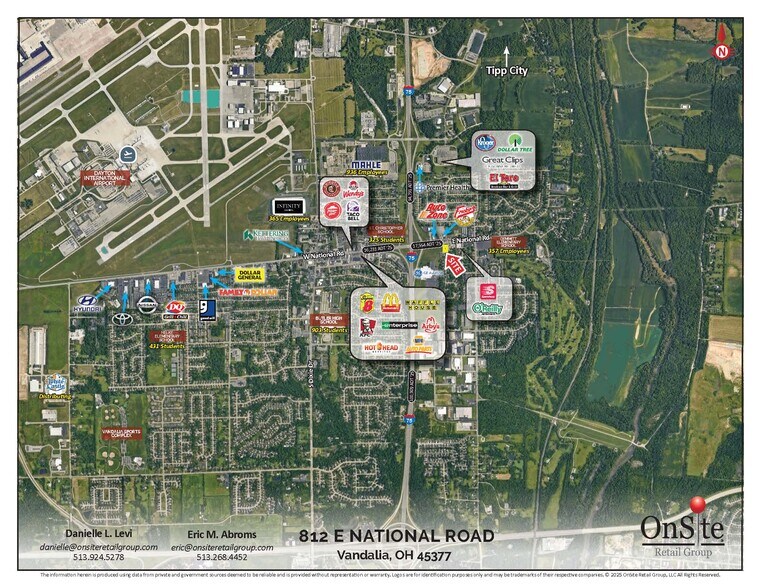 812 E National Rd, Vandalia, OH à vendre - Aérien – Image 3 sur 5