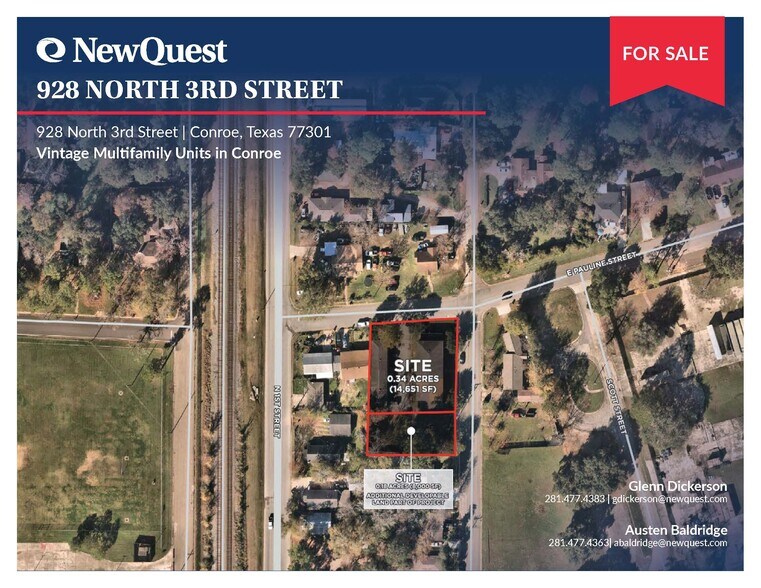 928 N 3rd St, Conroe, TX à vendre - Aérien – Image 2 sur 4