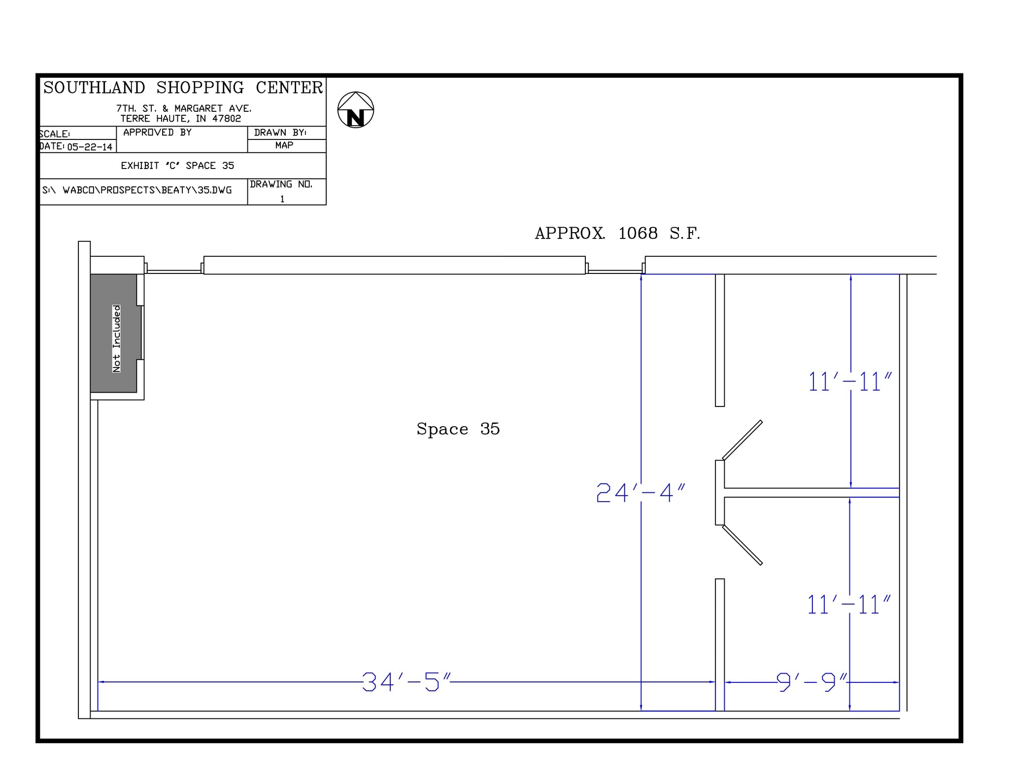 3000 S 7th St, Terre Haute, IN à louer Plan de site– Image 1 sur 1