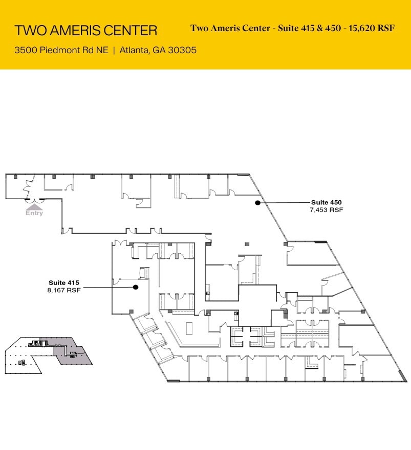 3500 Piedmont Rd NE, Atlanta, GA à louer Plan d’étage– Image 1 sur 1
