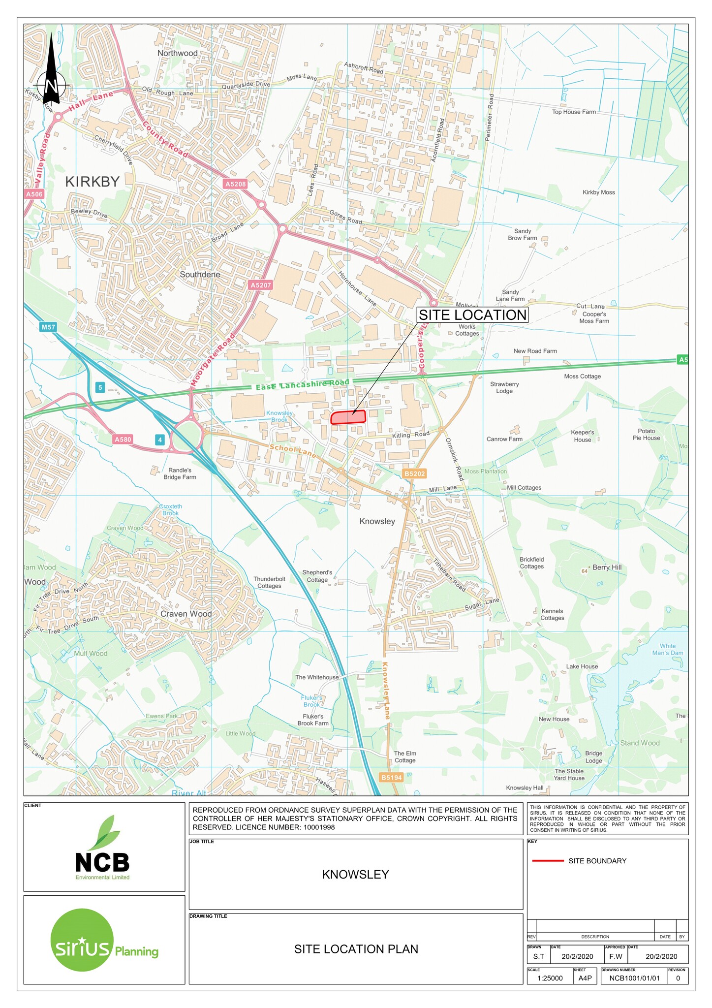 Penrhyn Rd, Prescot à louer Plan de site– Image 1 sur 1