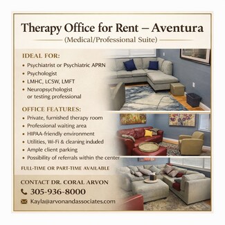 Plus de détails pour 2627 NE 203rd St, Aventura, FL - Bureau/Médical à louer