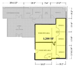 933 Lee Rd, Orlando, FL à louer Plan d’étage– Image 2 sur 3
