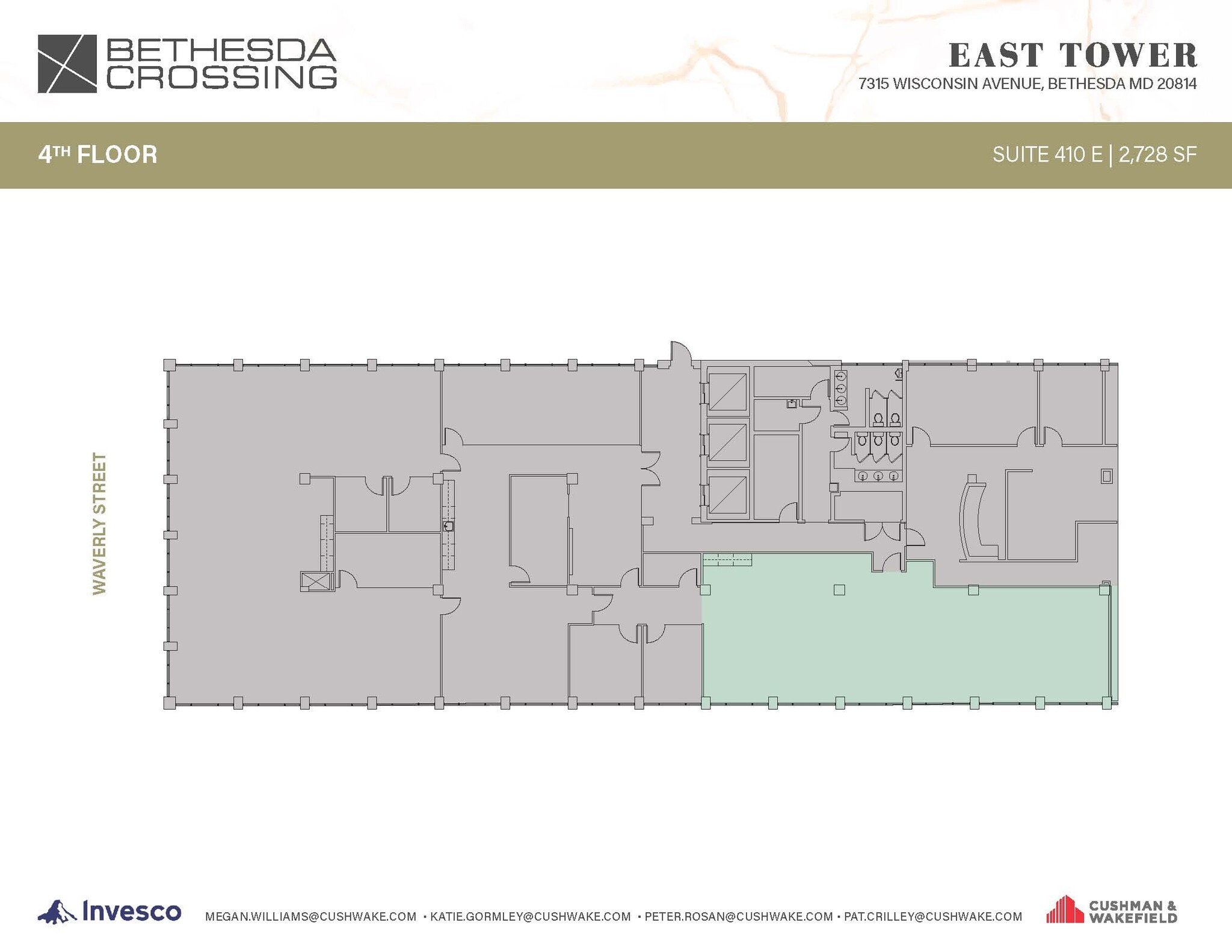 7315 Wisconsin Ave, Bethesda, MD à louer Plan d’étage– Image 1 sur 1