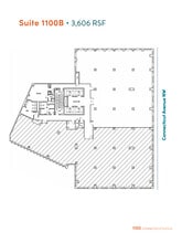 1100 Connecticut Ave NW, Washington, DC à louer Plan d’étage– Image 1 sur 3