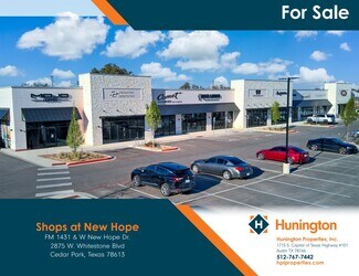 Plus de détails pour FM 1431 & W. New Hope Dr, Cedar Park, TX - Local commercial à vendre