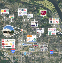 1100 N University Ave, Little Rock, AR - VUE AÉRIENNE  vue de carte