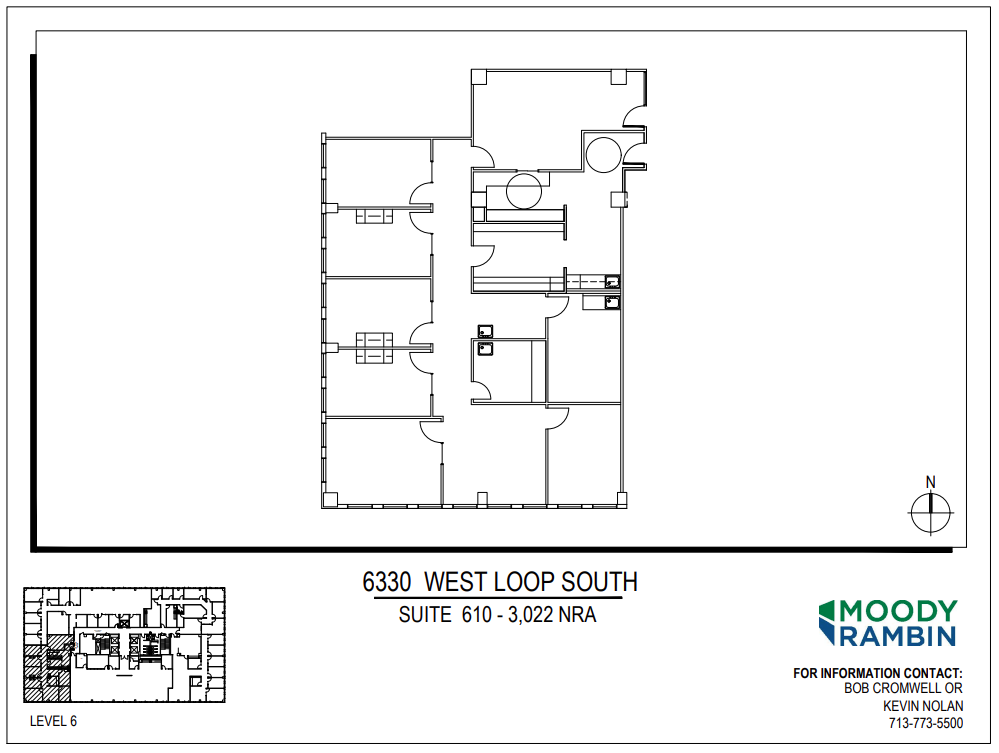 6330 West Loop S, Bellaire, TX à louer Plan d’étage– Image 1 sur 1