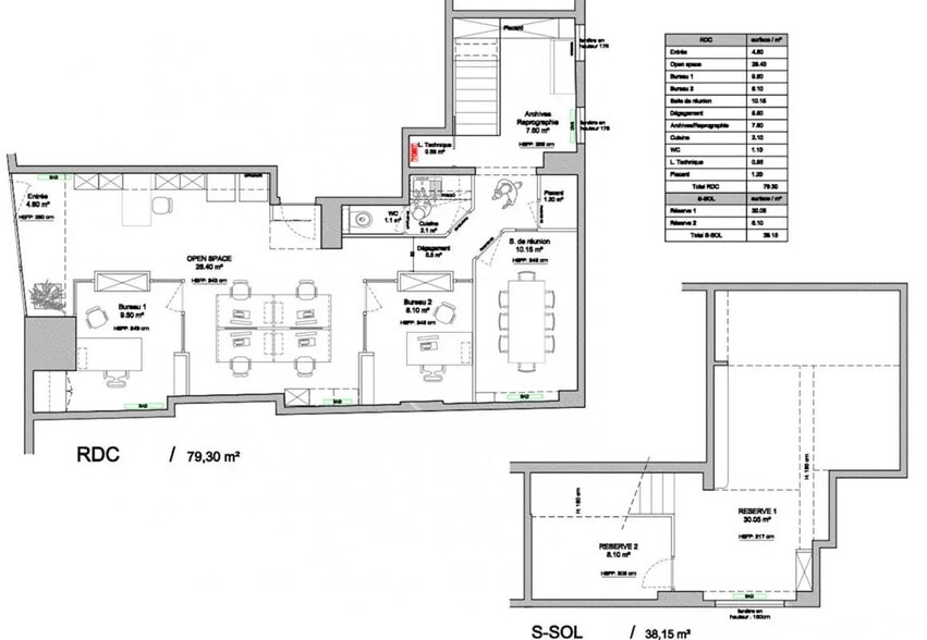 34 Rue Blomet, Paris à vendre - Plan d’étage – Image 1 sur 9