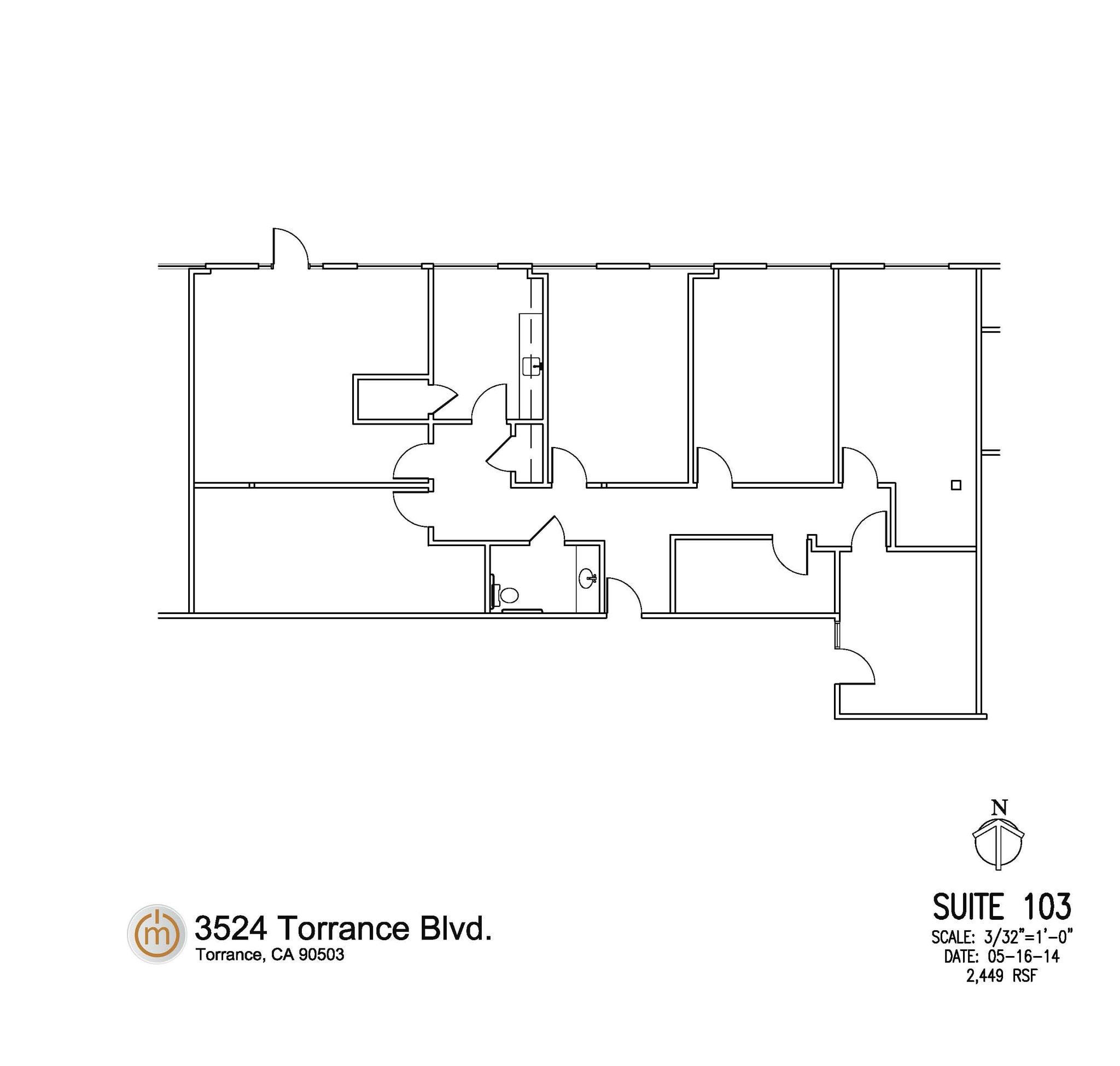3400 Torrance Blvd, Torrance, CA à louer Plan d’étage– Image 1 sur 1