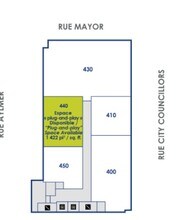 1450-1480 Rue City Councillors, Montréal, QC à louer Plan d’étage– Image 1 sur 1